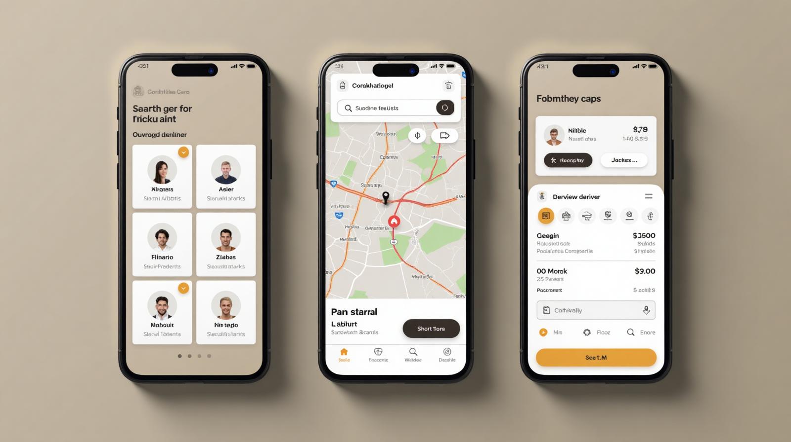 DriverHub app interface
